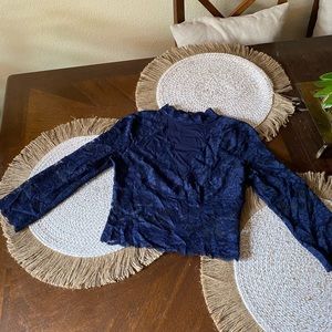 Guess Navy blue blouse 3/4 sleeves size small